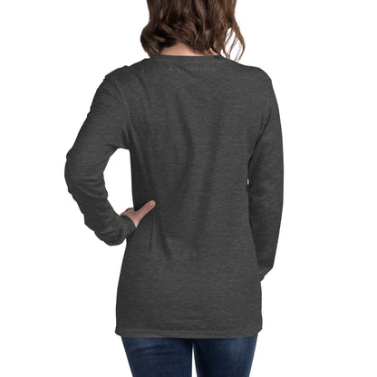 Solmane Long Sleeve Shirt - Left Placement by R.A. Apparel, image 26, back view, Red, size S, left placement.
