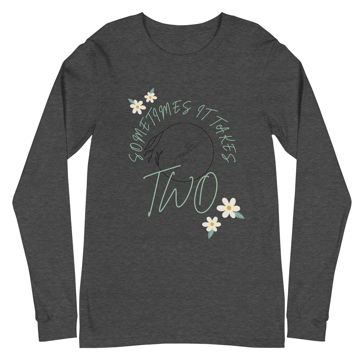 Duet Long Sleeve Shirt - Left Placement image 7: Black version, size XS with front view of the It Takes Two range.