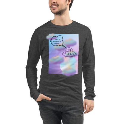 Sprinkle Theory Long Sleeve Shirt - Left Placement product image 43 in Heather Navy, size M, with front view and left placement.