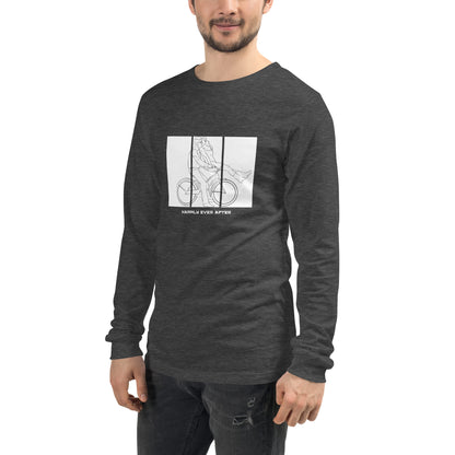 Ever After Long Sleeve Shirt - Left Placement product image 47 in Heather Deep Teal, size S, with front view, left-side angle and left placement.