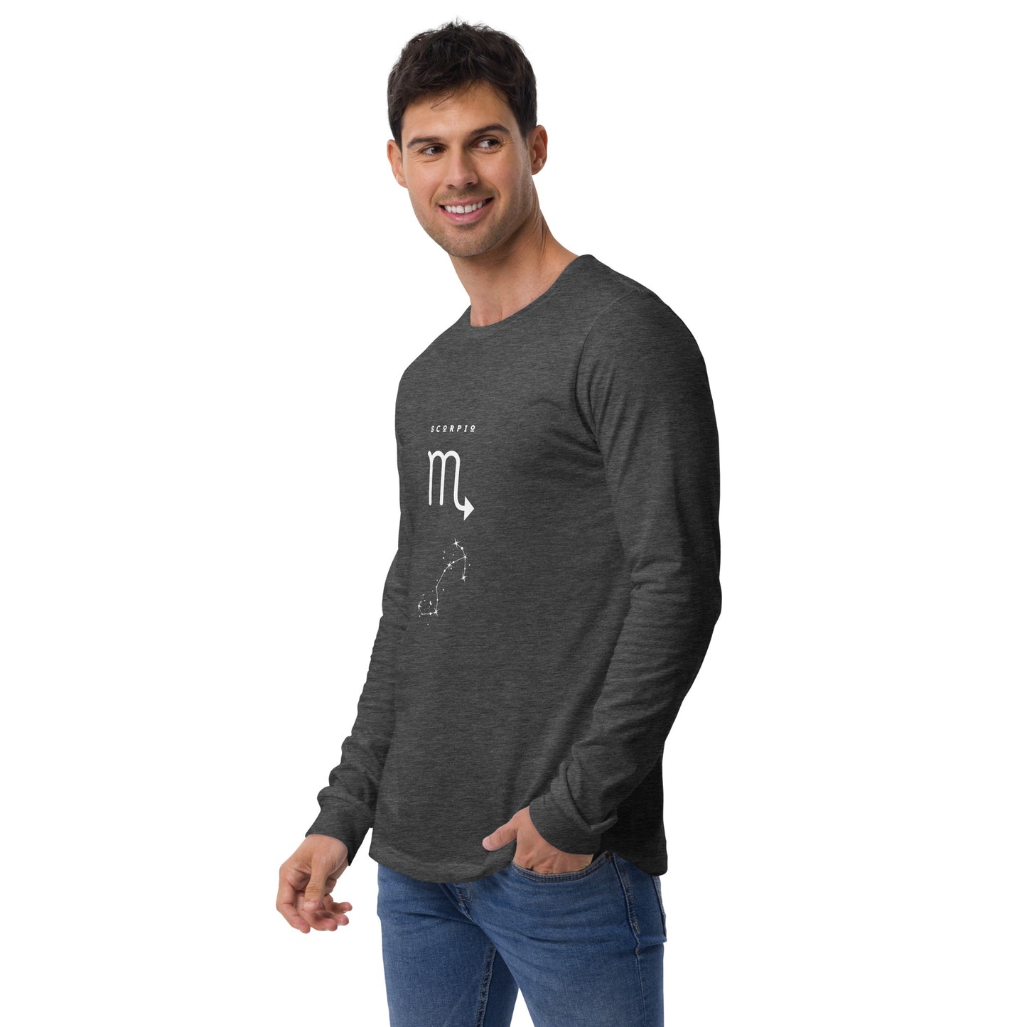 Sabletide Long Sleeve Shirt - Left Placement product image 14 in Navy, size S, with front view, left-side angle and left placement.