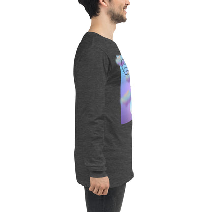 Sprinkle Theory Long Sleeve Shirt - Left Placement image 46: Heather Deep Teal version, size XS with right-side angle of the You're the Sprinkle to My Cupcake range.