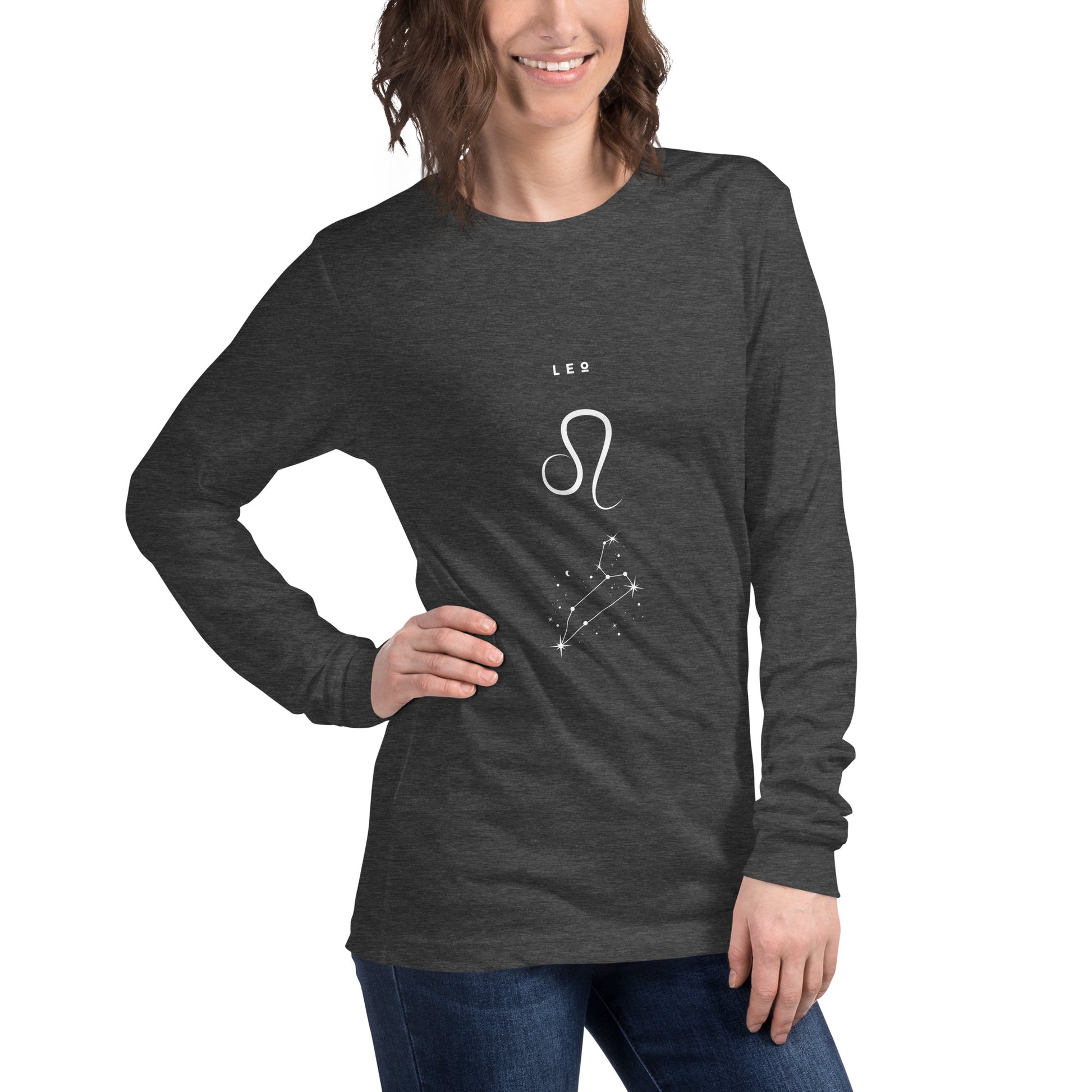 Solmane Long Sleeve Shirt - Left Placement by R.A. Apparel, image 28, front view, right-side angle, Red, size L, left placement.