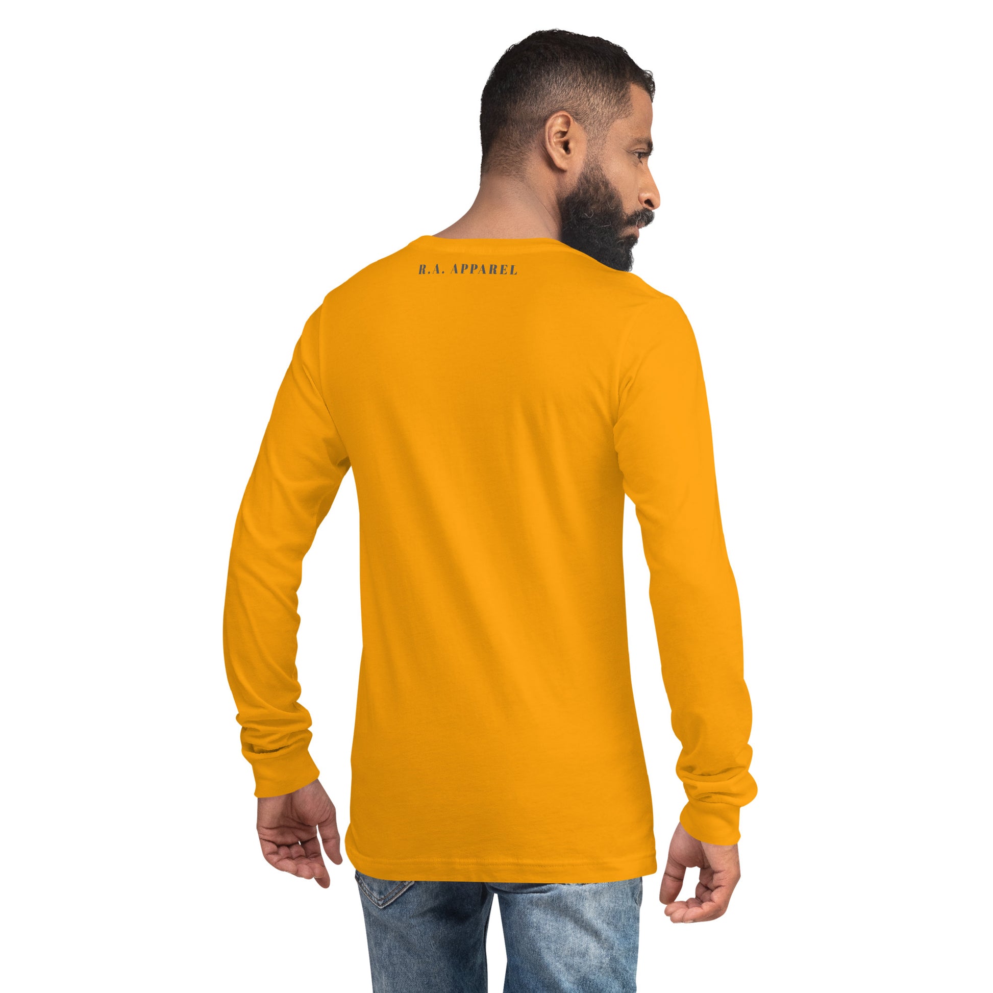 Urban Long Sleeve Shirt - Left Placement image 21: Maroon version, size M with back view of the Urban range.