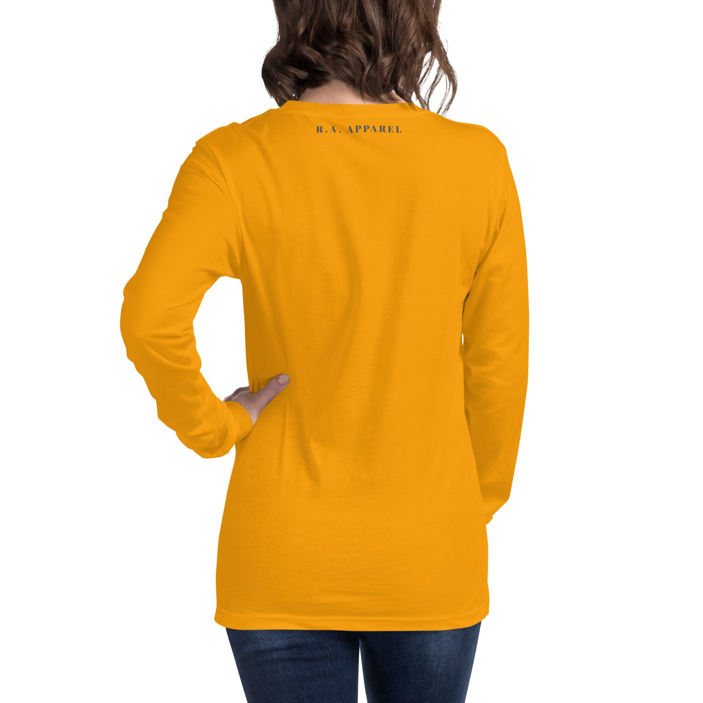 Blind Signal Long Sleeve Shirt - Left Placement 38 product image 18 in Red, size 2XL, with back view and left placement.