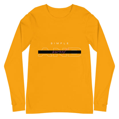 Sweet Minimal Long Sleeve Shirt - Left Placement product image 16 in Navy, size L, with front view and left placement.