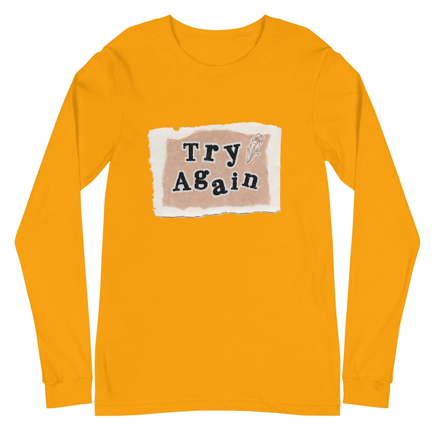 Retry Long Sleeve Shirt - Left Placement product image 15 in Navy, size M, with front view and left placement.