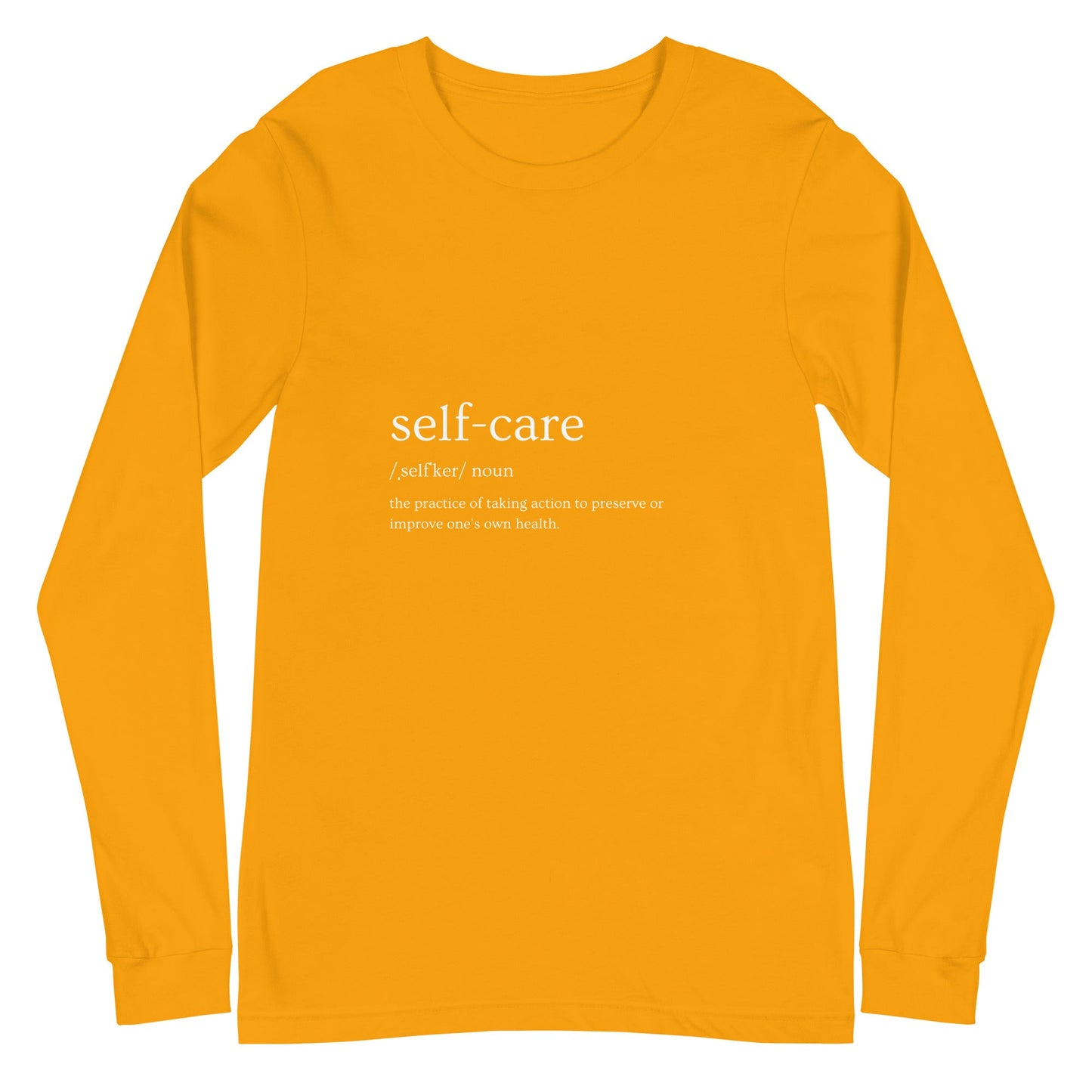 Self Ritual Long Sleeve Shirt - Left Placement image 15: Navy version, size M with front view of the Self Care range.