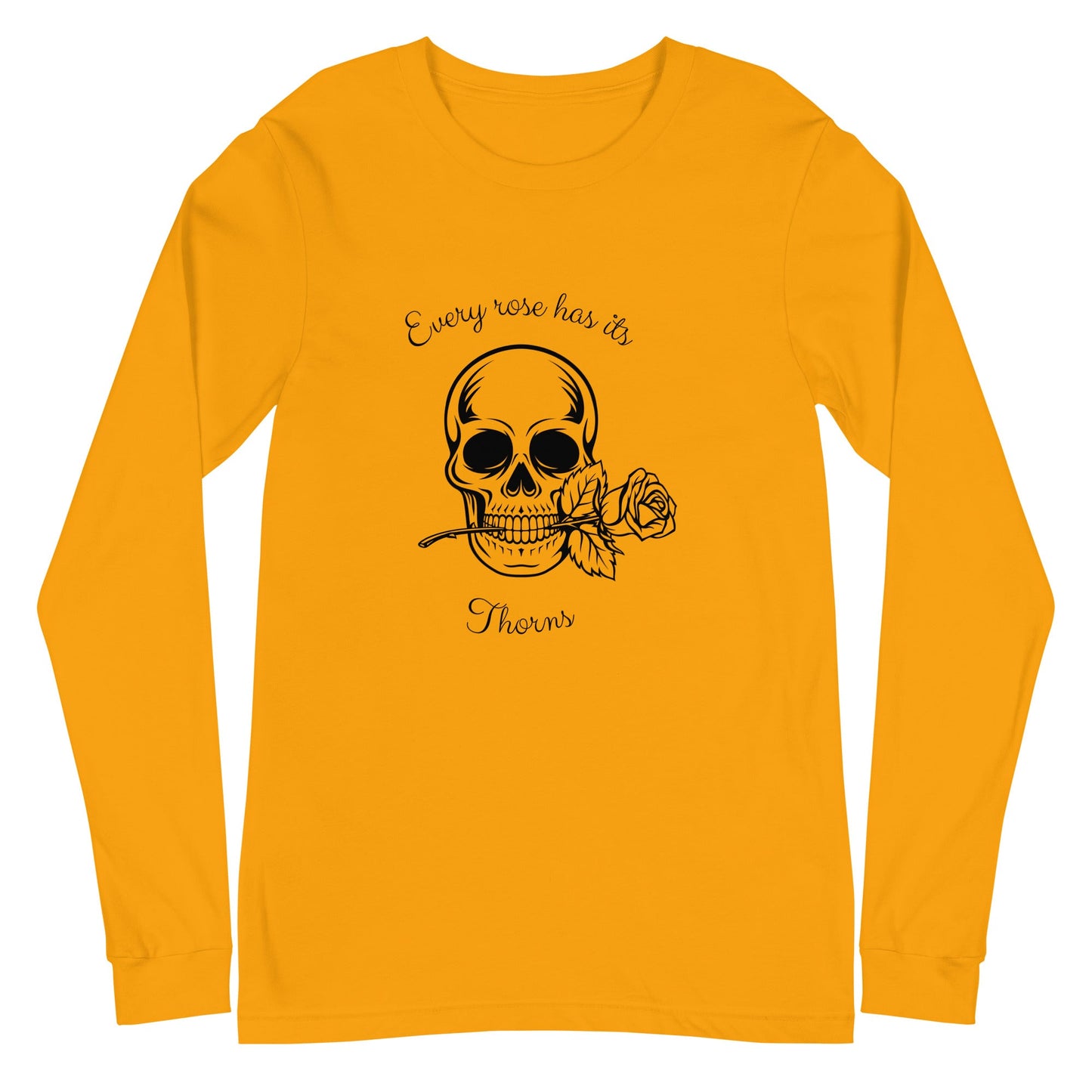 Rose & Bone Long Sleeve Shirt - Left Placement image 11 in Maroon, size XL, showing front view for the Skull and Rose design.