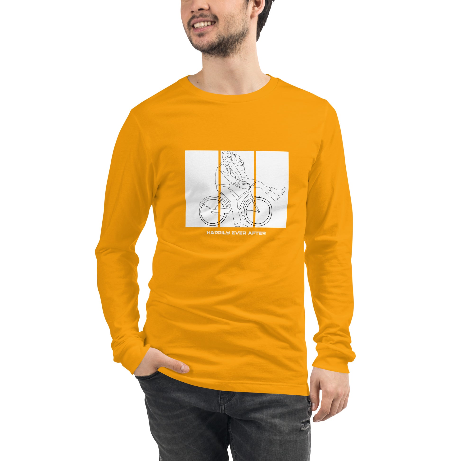 Ever After Long Sleeve Shirt - Left Placement by R.A. Apparel, image 67, front view, Storm, size S, left placement.