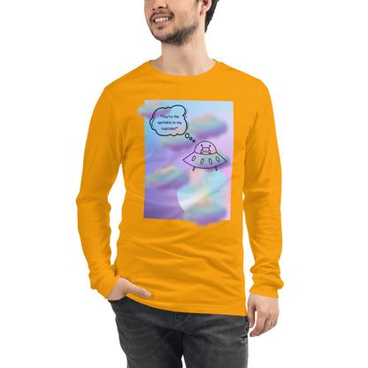 Sprinkle Theory Long Sleeve Shirt - Left Placement by R.A. Apparel, image 67, front view, Storm, size S, left placement.