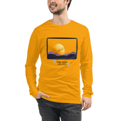 Avenor Long Sleeve Shirt by R.A. Apparel, image 79, front view, White, size XL, design placement.