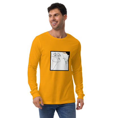 Faithline Long Sleeve Shirt - Left Placement by R.A. Apparel, image 21, front view, Heather Forest, size XS, left placement.