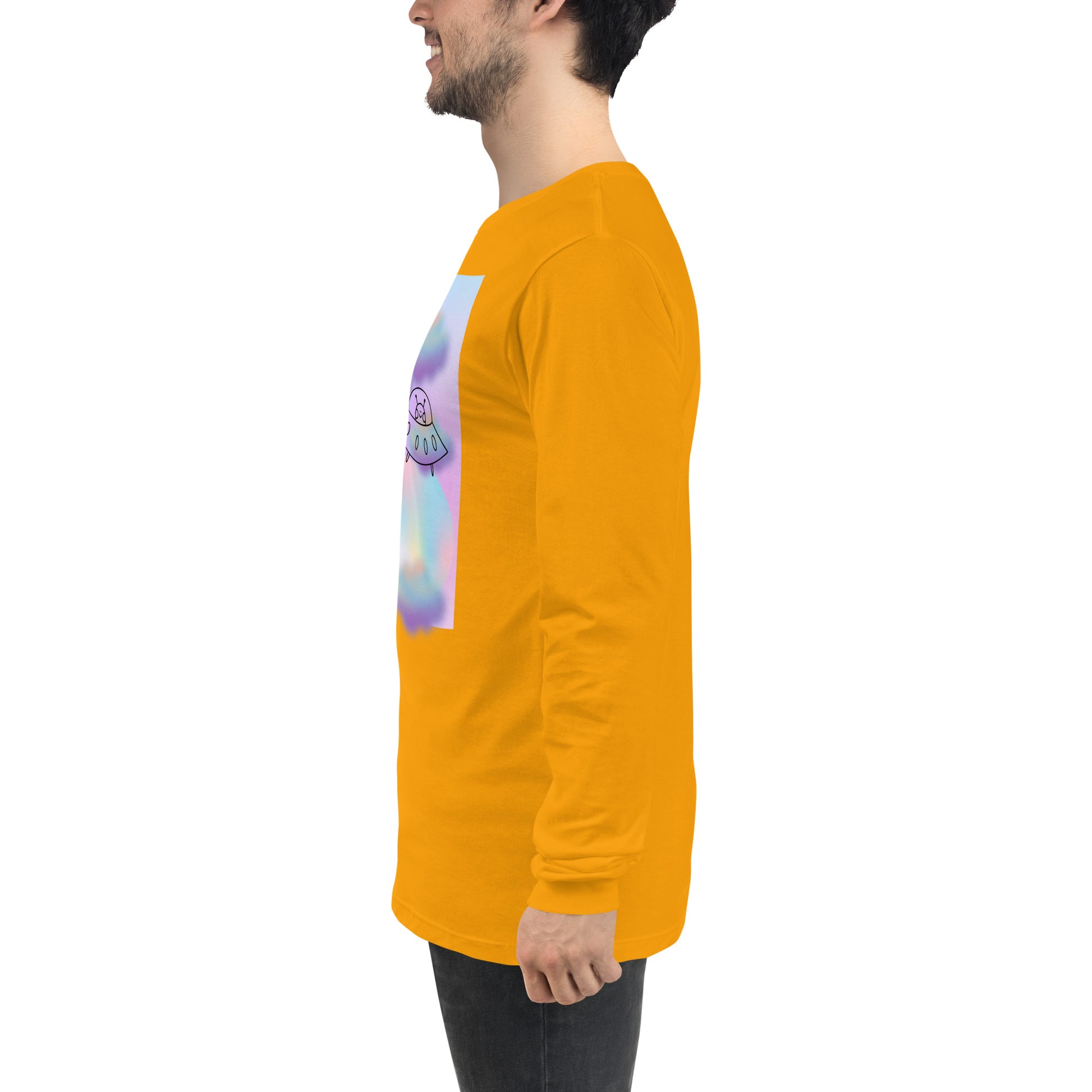 Sprinkle Theory Long Sleeve Shirt - Left Placement image 69: Storm version, size L with left-side angle of the You're the Sprinkle to My Cupcake range.