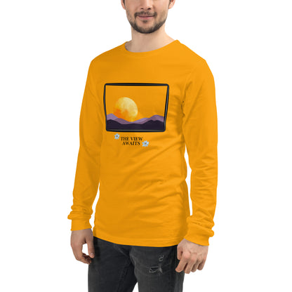 Avenor Long Sleeve Shirt by R.A. Apparel, image 83, front view, left-side angle, selected colour, design placement.