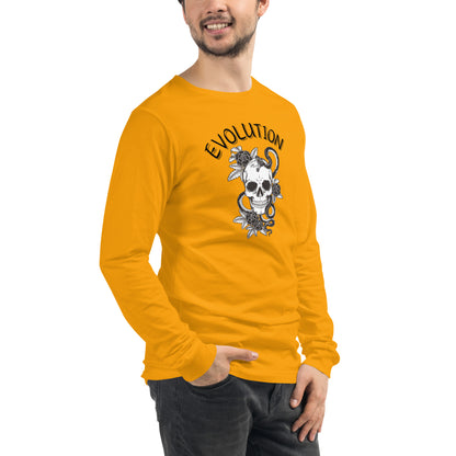 Evolution Long Sleeve Shirt - Left Placement product image 72 in White, size M, with front view, right-side angle and left placement.
