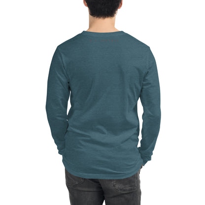 Mood Diary Long Sleeve Shirt - Left Placement image 62: Heather Mauve version, size S with back view of the My Daily Moods range.