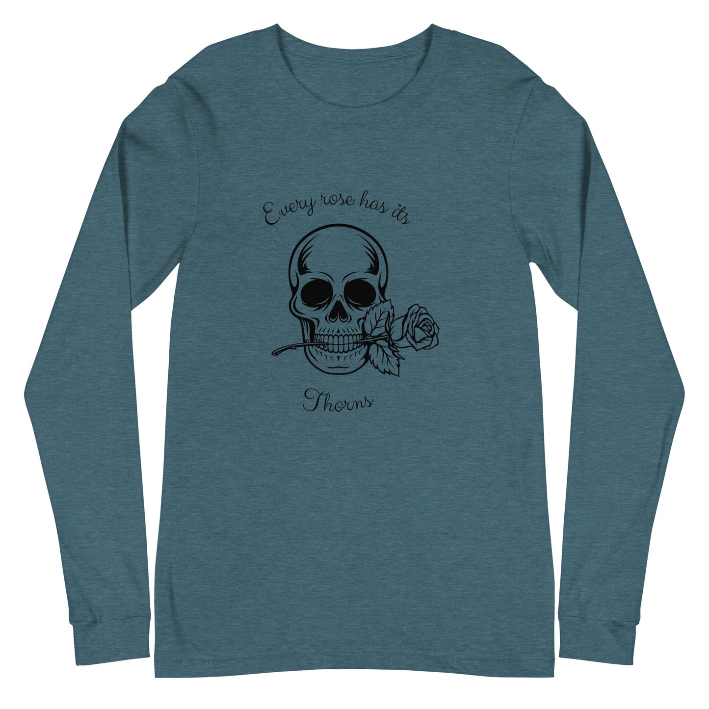 Rose & Bone Long Sleeve Shirt - Left Placement by R.A. Apparel, image 6, front view, Navy, size 2XL, left placement.