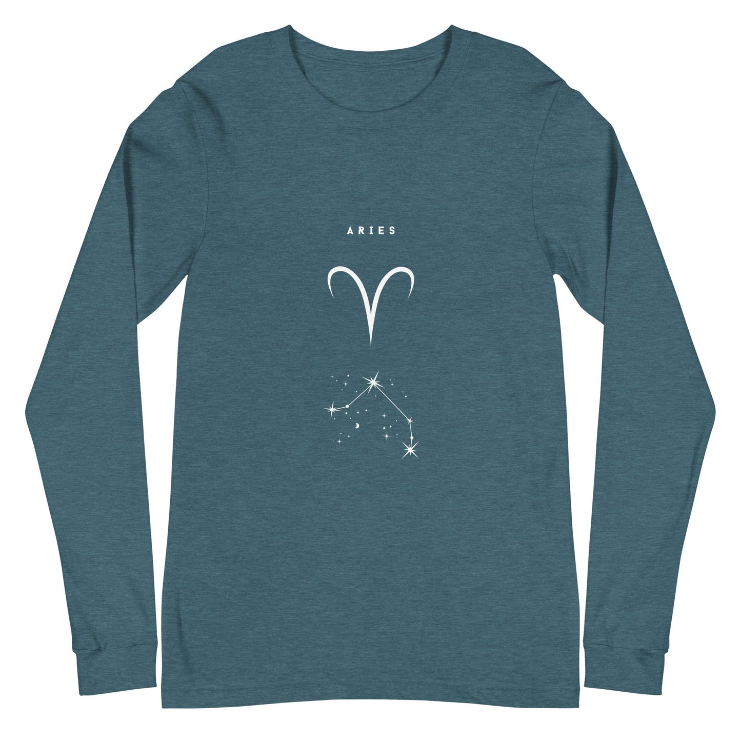 Image 10 of Black Marsborne Long Sleeve Shirt - Left Placement, size L, with Aries artwork visible in front view.