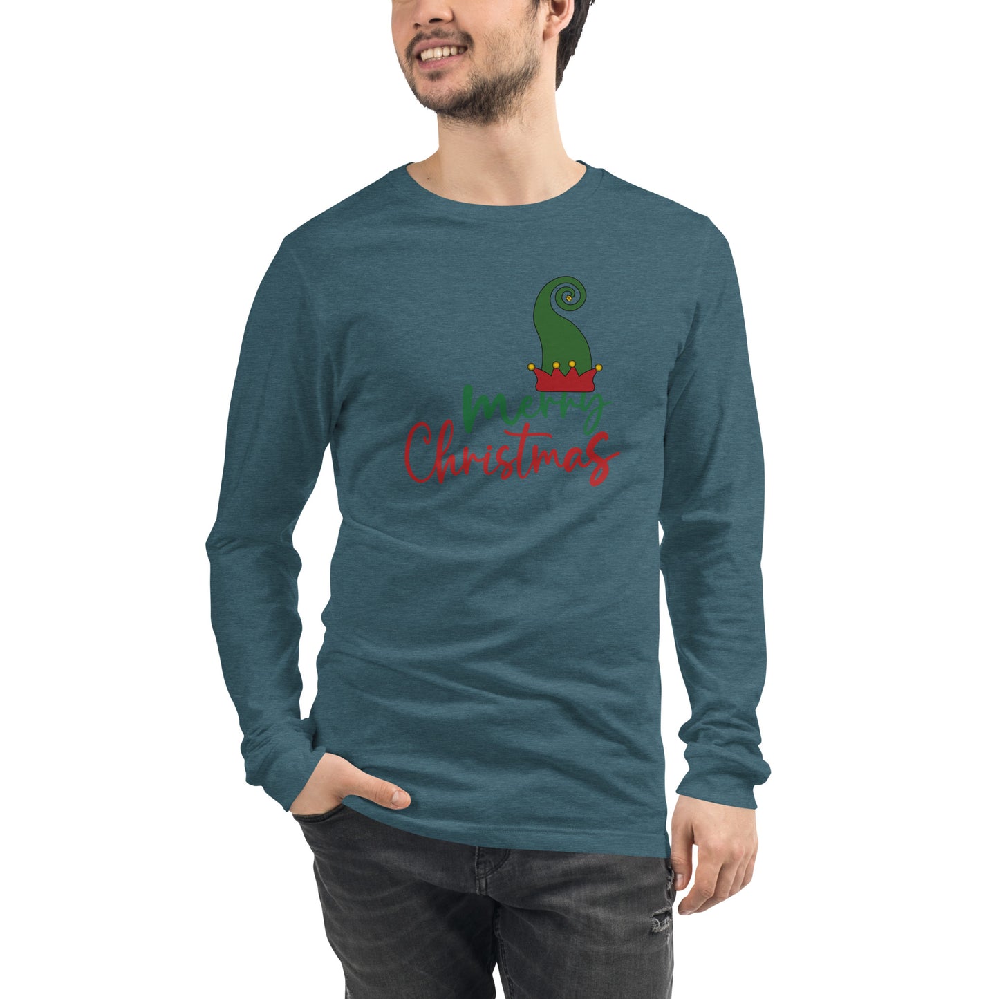 Noelle Long Sleeve Shirt - Left Placement by R.A. Apparel, image 17, front view, Navy, size XL, left placement.