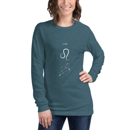 Solmane Long Sleeve Shirt - Left Placement image 37: Dark Grey Heather version, size XS with front view of the Leo range.