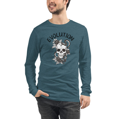 Evolution Long Sleeve Shirt - Left Placement image 61: Gold version, size S with front view of the Evolution range.