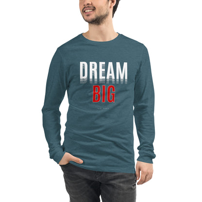 Skyline Dream Long Sleeve Shirt - Left Placement by R.A. Apparel, image 33, front view, Dark Grey Heather, size M, left placement.