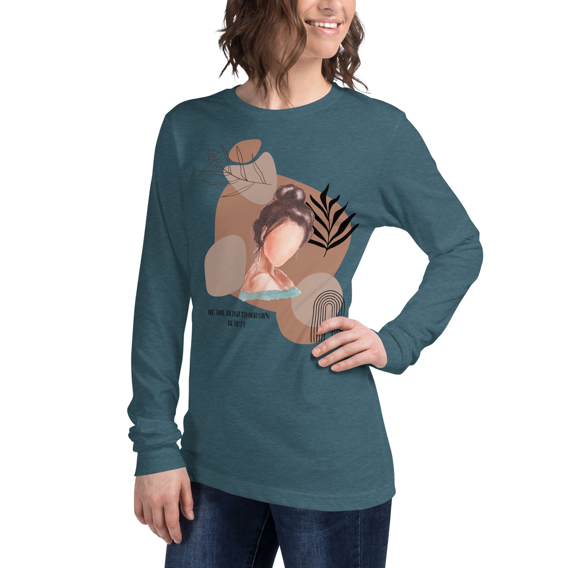 Blind Signal Long Sleeve Shirt - Left Placement 38 product image 17 in Red, size XL, with front view, left-side angle and left placement.