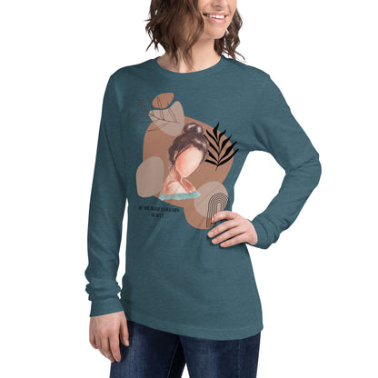 Blind Signal Long Sleeve Shirt - Left Placement 38 product image 17 in Red, size XL, with front view, left-side angle and left placement.