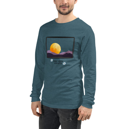 Avenor Long Sleeve Shirt image 59 in Heather Mauve, size XL, showing front view, left-side angle for the The View Awaits design.