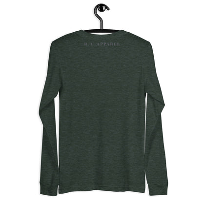 Image 30 of Red Summitline Long Sleeve Shirt - Left Placement, size 2XL, with Mountain Range artwork visible in back view.