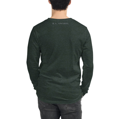 Evolution Long Sleeve Shirt - Left Placement image 86 in selected colour, showing back view for the Evolution design.