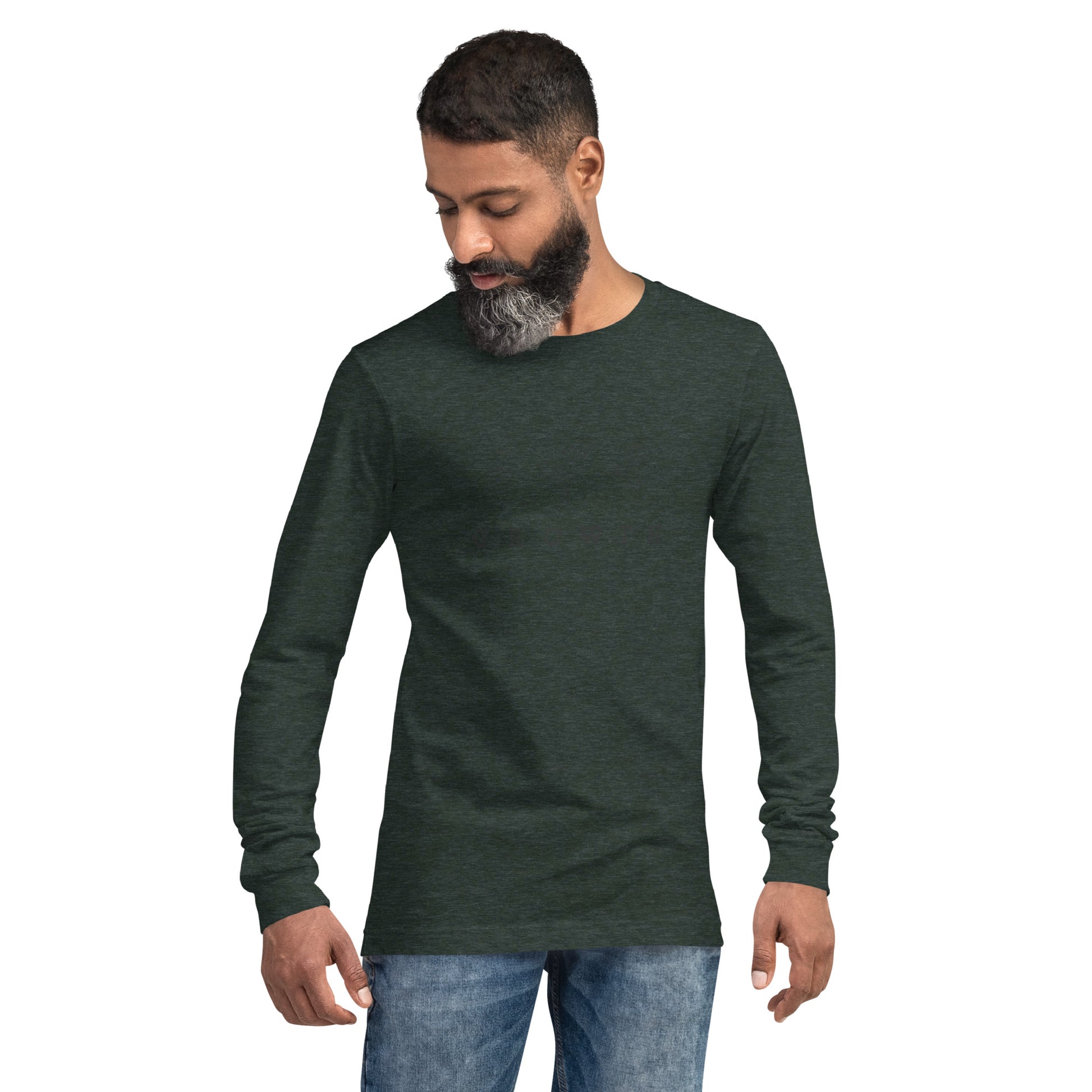 Growthline Long Sleeve Shirt - Left Placement image 61: Heather Mauve version, size XS with front view of the Growth range.