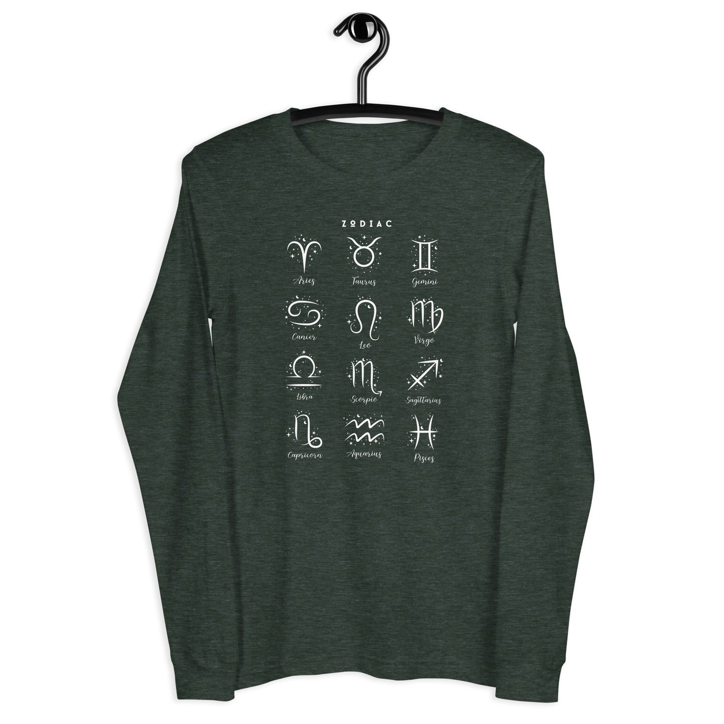 Astral Circle Long Sleeve Shirt - Left Placement product image 29 in Red, size XL, with front view and left placement.