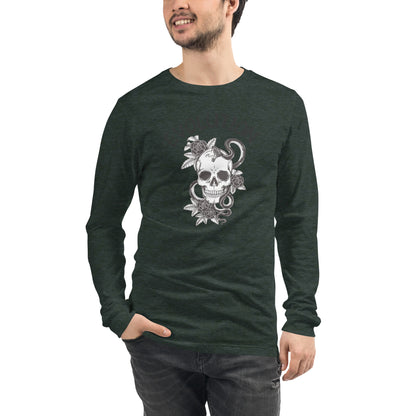 Image 85 of selected colour Evolution Long Sleeve Shirt - Left Placement, with Evolution artwork visible in front view.