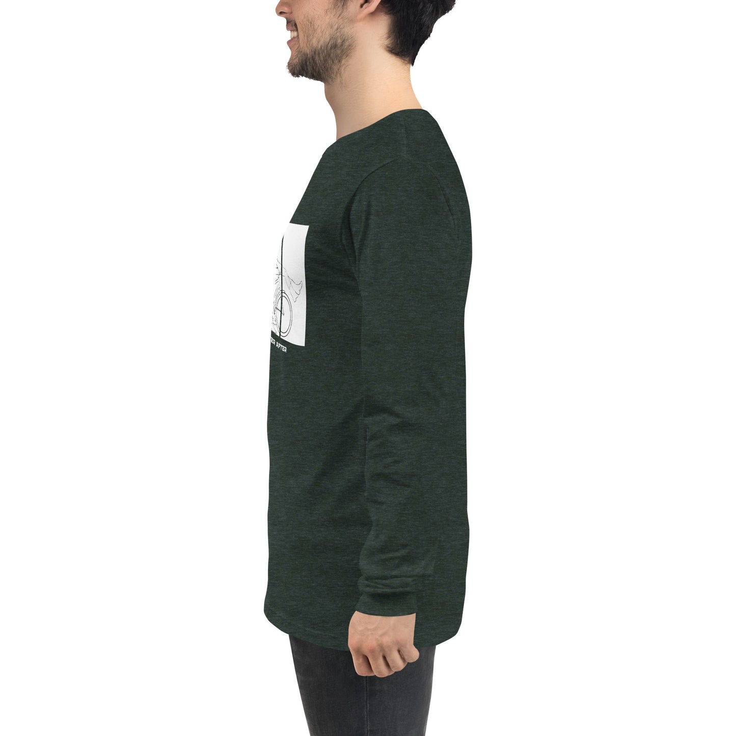 Ever After Long Sleeve Shirt - Left Placement by R.A. Apparel, image 93, left-side angle, selected colour, left placement.