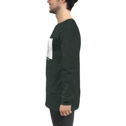 Ever After Long Sleeve Shirt - Left Placement by R.A. Apparel, image 93, left-side angle, selected colour, left placement.