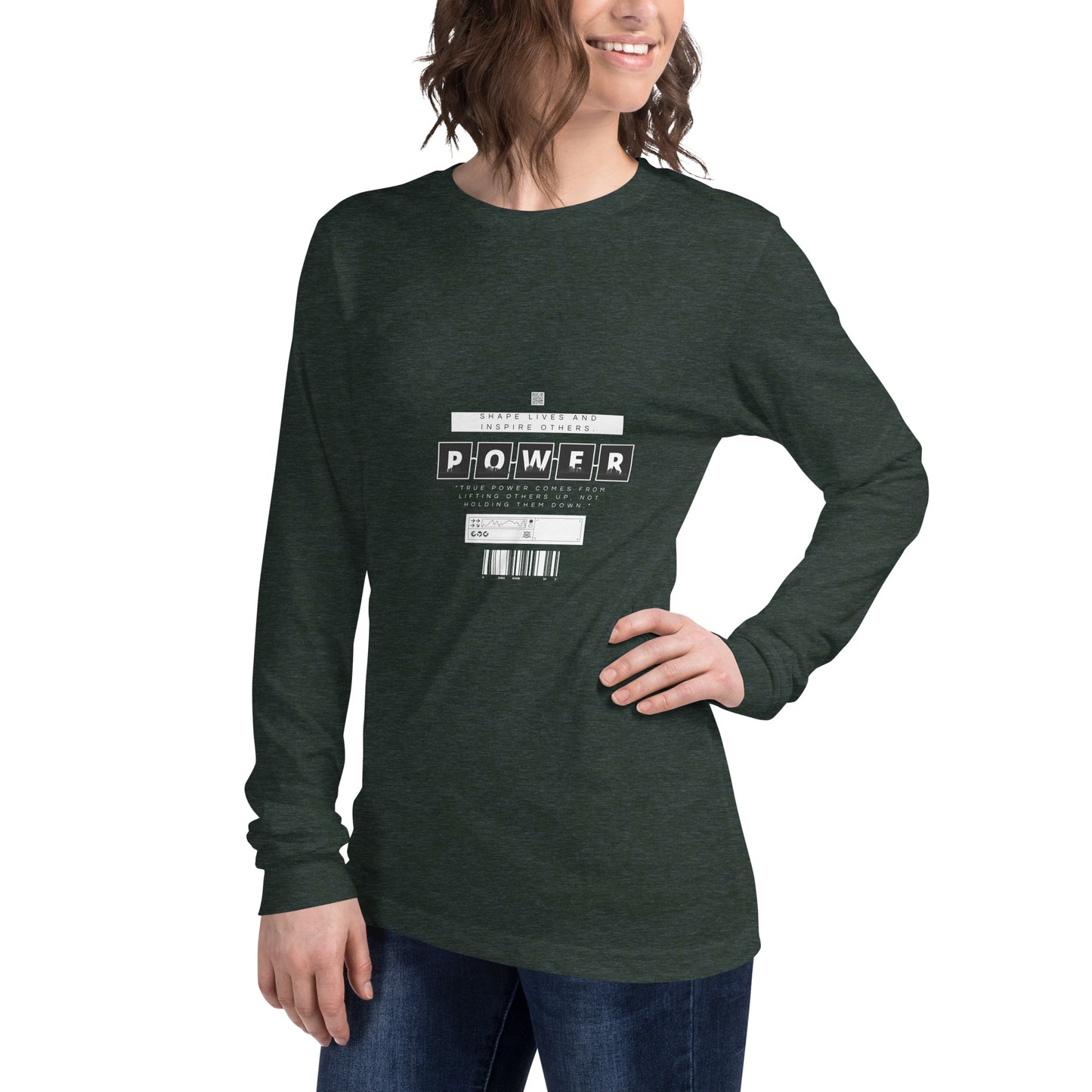 Impact Form Long Sleeve Shirt - Left Placement product image 30 in Red, size 2XL, with front view, left-side angle and left placement.