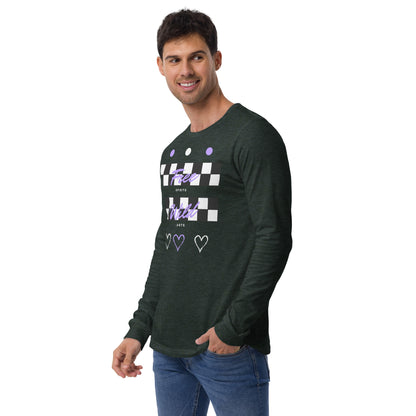 Freeborne Long Sleeve Shirt - Left Placement product image 32 in Dark Grey Heather, size S, with front view, left-side angle and left placement.