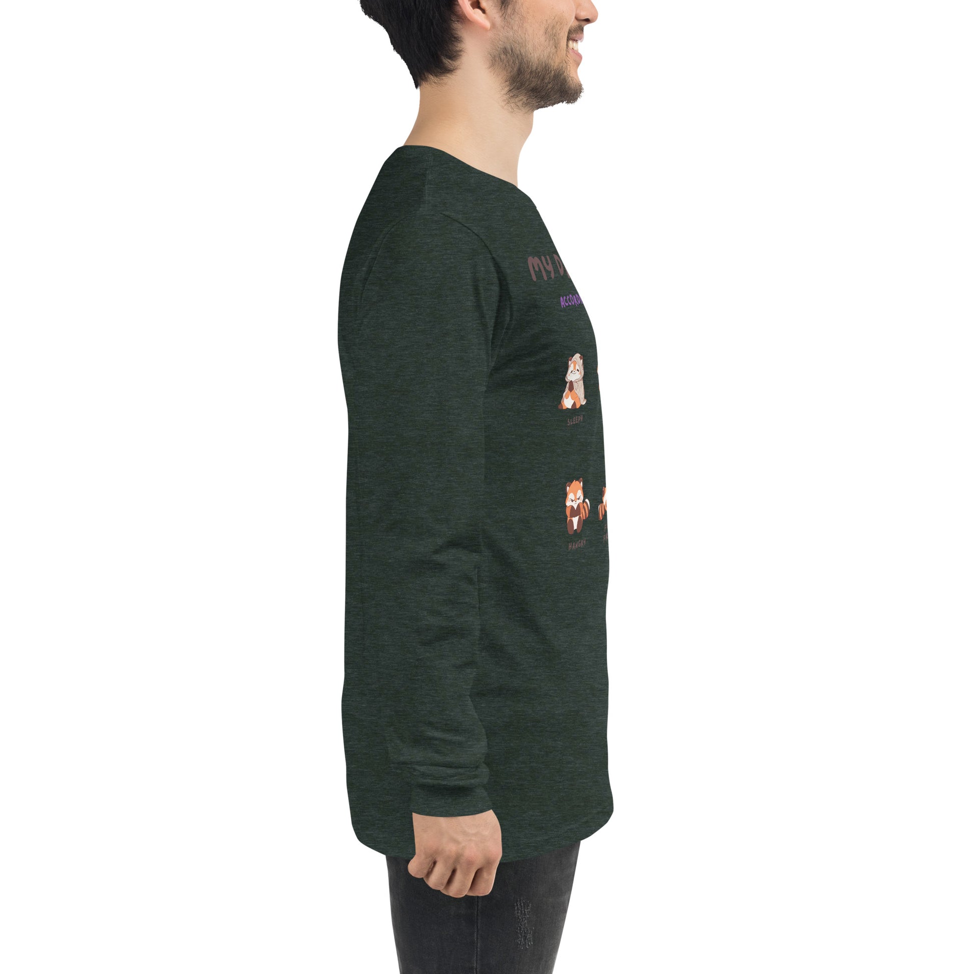 Mood Diary Long Sleeve Shirt - Left Placement product image 94 in selected colour, with right-side angle and left placement.