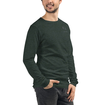 Blind Signal Long Sleeve Shirt - Left Placement 39 image 26 in True Royal, size S, showing front view, right-side angle for the We Are Blind design.