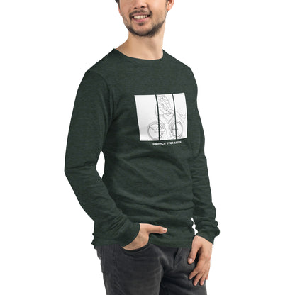 Ever After Long Sleeve Shirt - Left Placement by R.A. Apparel, image 96, front view, right-side angle, selected colour, left placement.