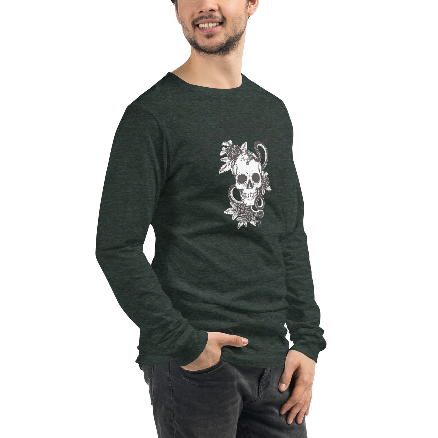 Evolution Long Sleeve Shirt - Left Placement image 90: selected colour version with front view, right-side angle of the Evolution range.