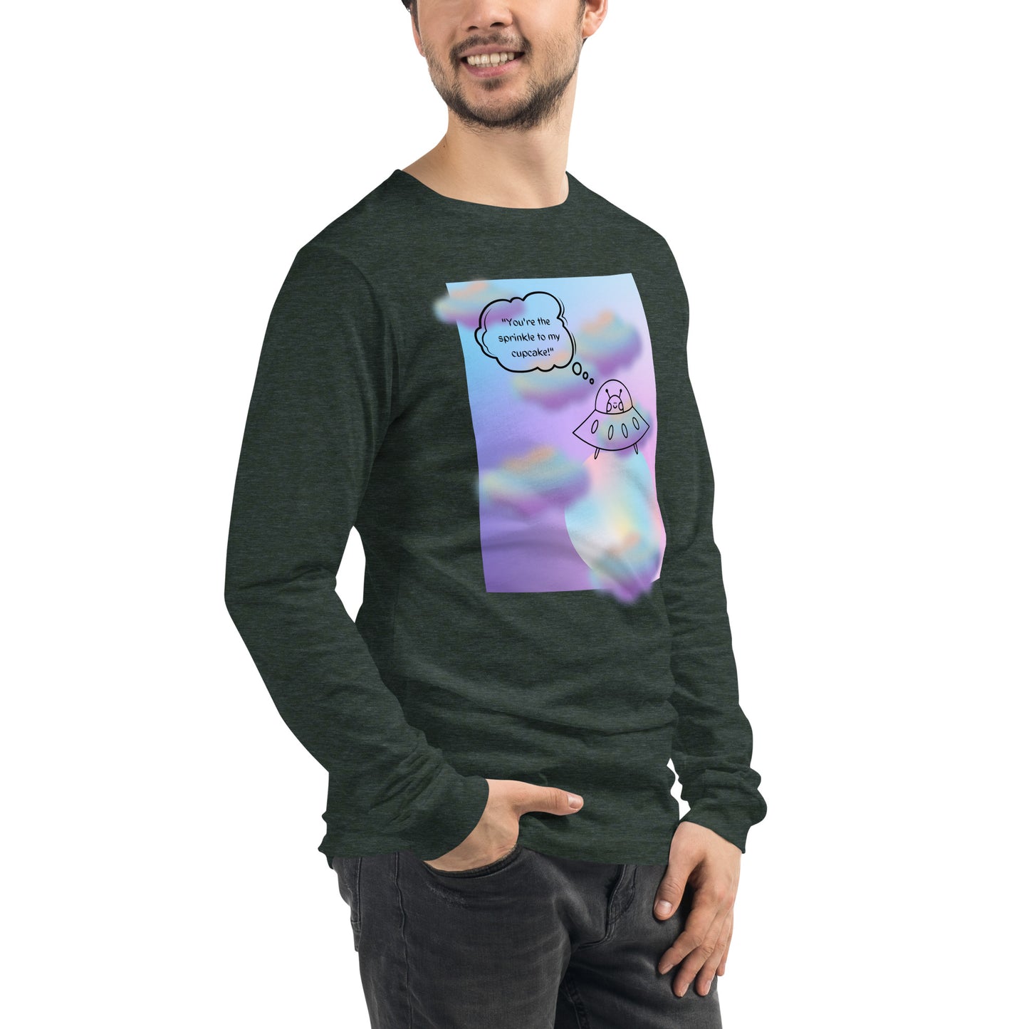 Sprinkle Theory Long Sleeve Shirt - Left Placement product image 96 in selected colour, with front view, right-side angle and left placement.