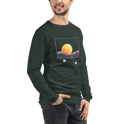 Avenor Long Sleeve Shirt image 36 in True Royal, size S, showing front view, right-side angle for the The View Awaits design.