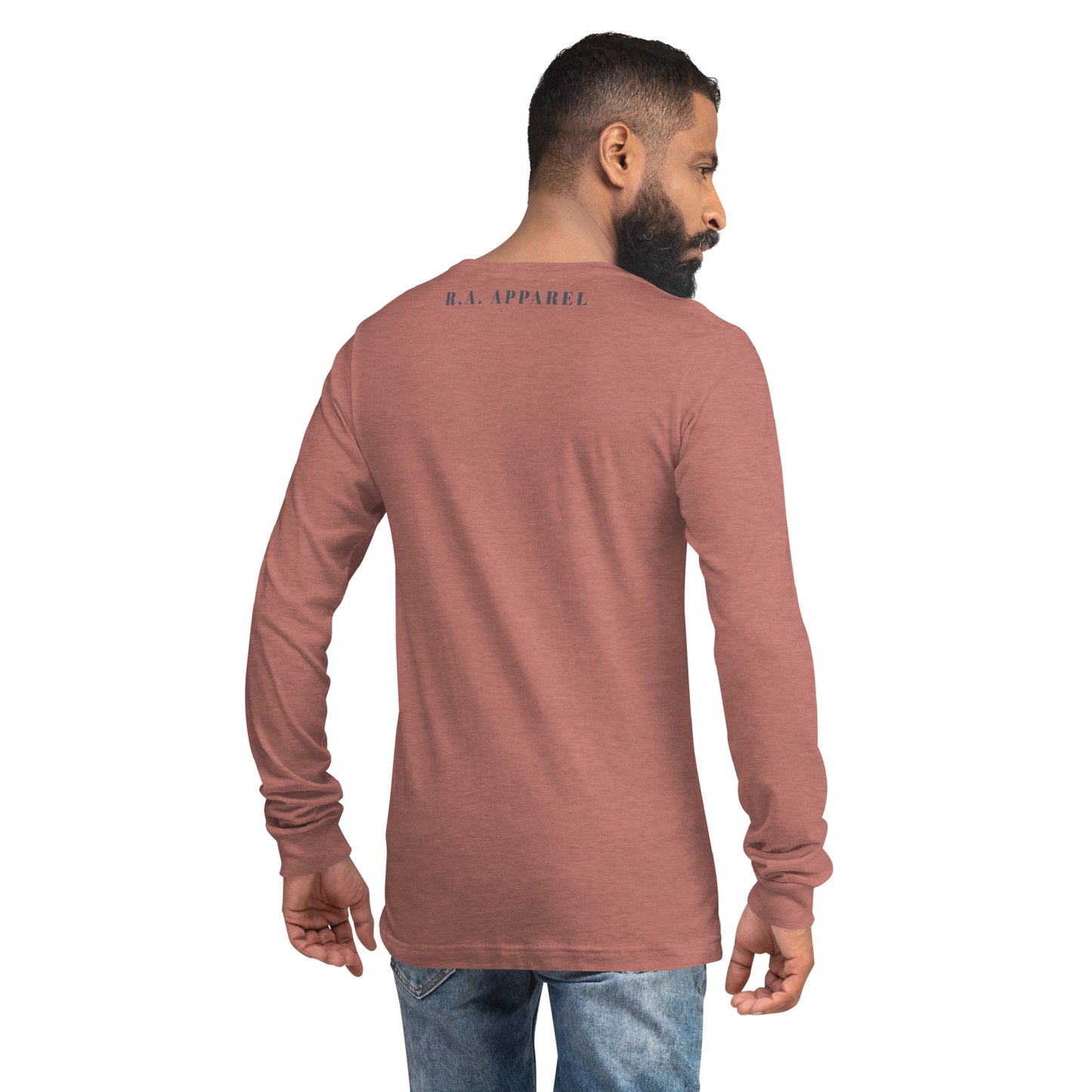 Montaire Long Sleeve Shirt product image 46 in True Royal, size L, with back view and design placement.