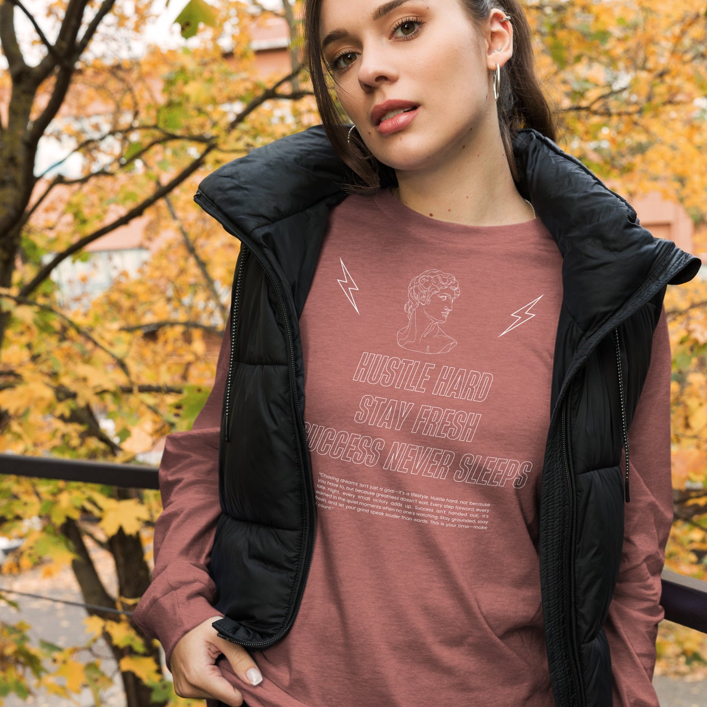 Workrate Long Sleeve Shirt - Left Placement by R.A. Apparel, image 20, front view, Maroon, size S, left placement.
