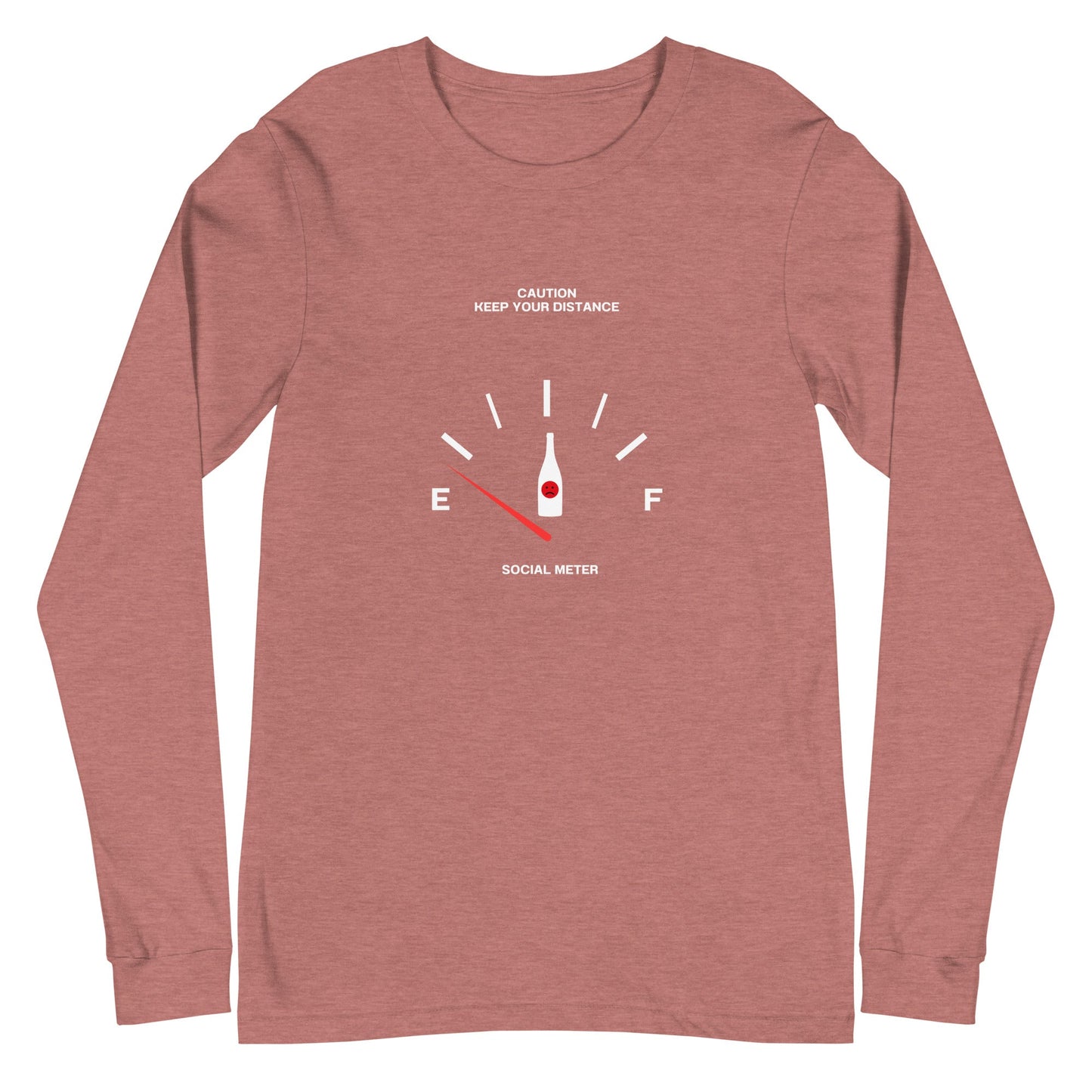 Social Static Long Sleeve Shirt - Left Placement image 11: Black version, size XL with front view of the Social Meter range.