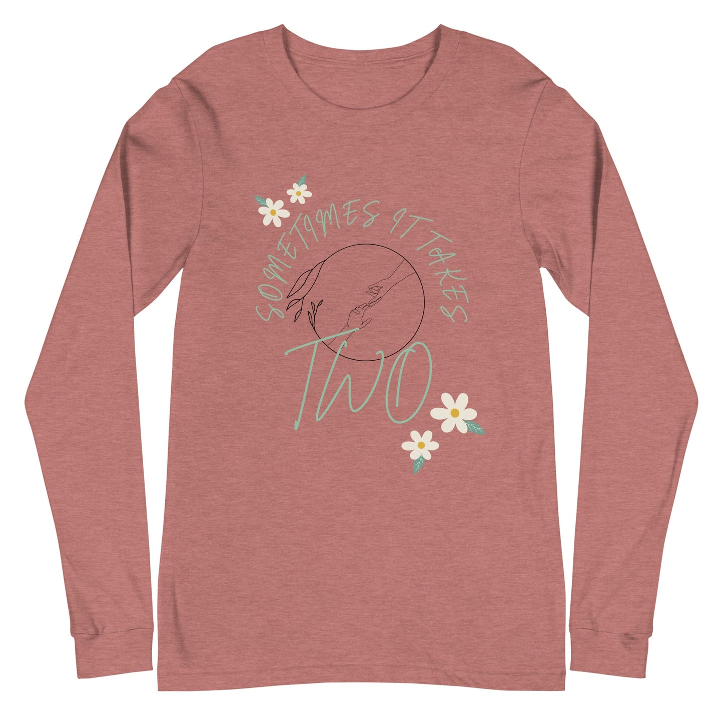 Duet Long Sleeve Shirt - Left Placement by R.A. Apparel, image 11, front view, Black, size XL, left placement.