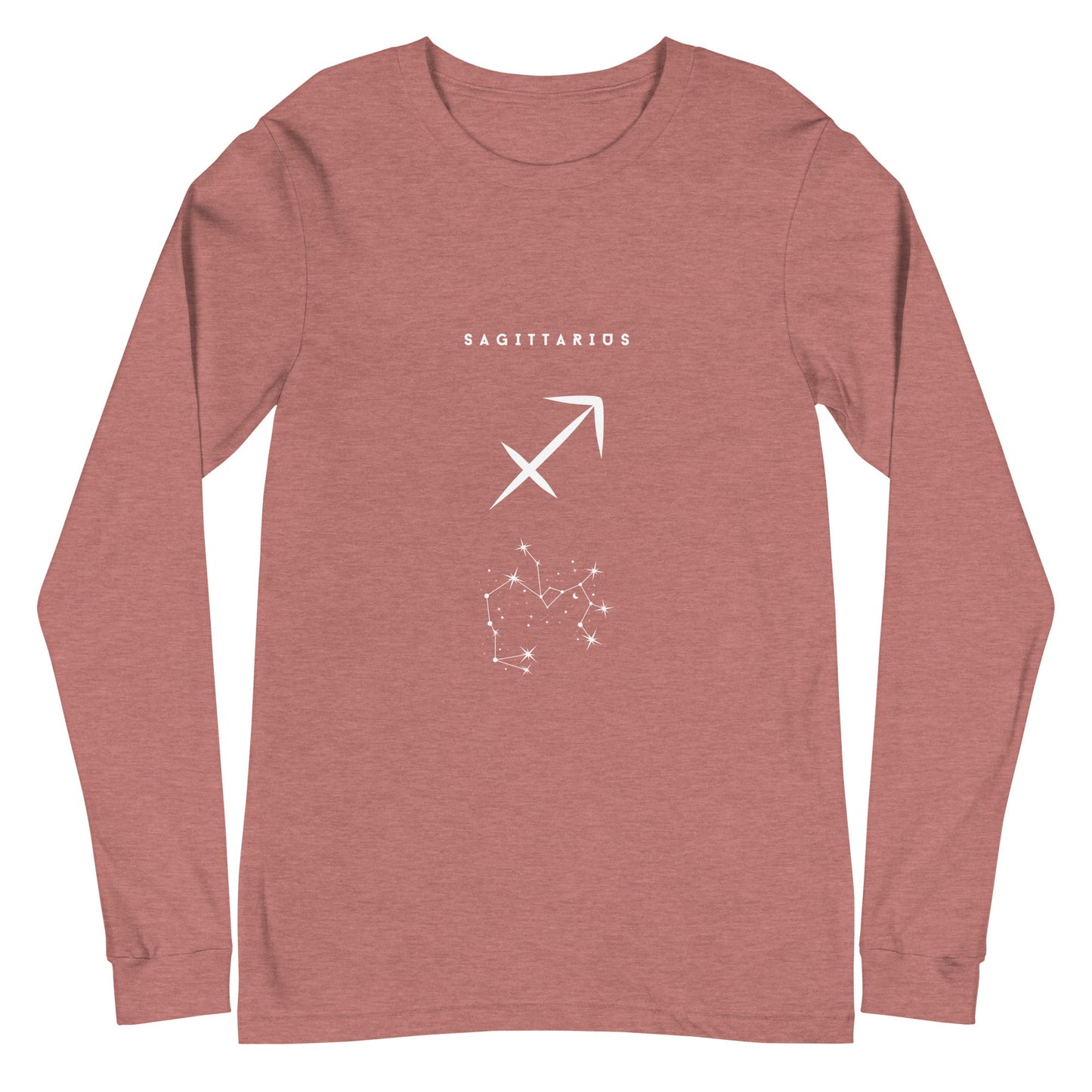 Arrowborne Long Sleeve Shirt - Left Placement image 13 in Navy, size XS, showing front view for the Sagittarius design.